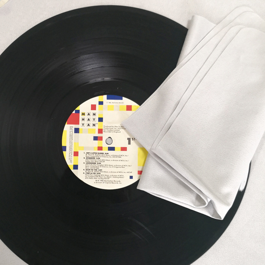 5 Pcs CD Cleaning Cloth Microf - Vinyl Record Cleaner 评论和价格