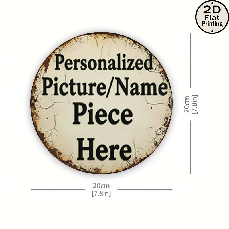 Customized Retro Round Metal W - Vintage Collectible Plates 评论和价格