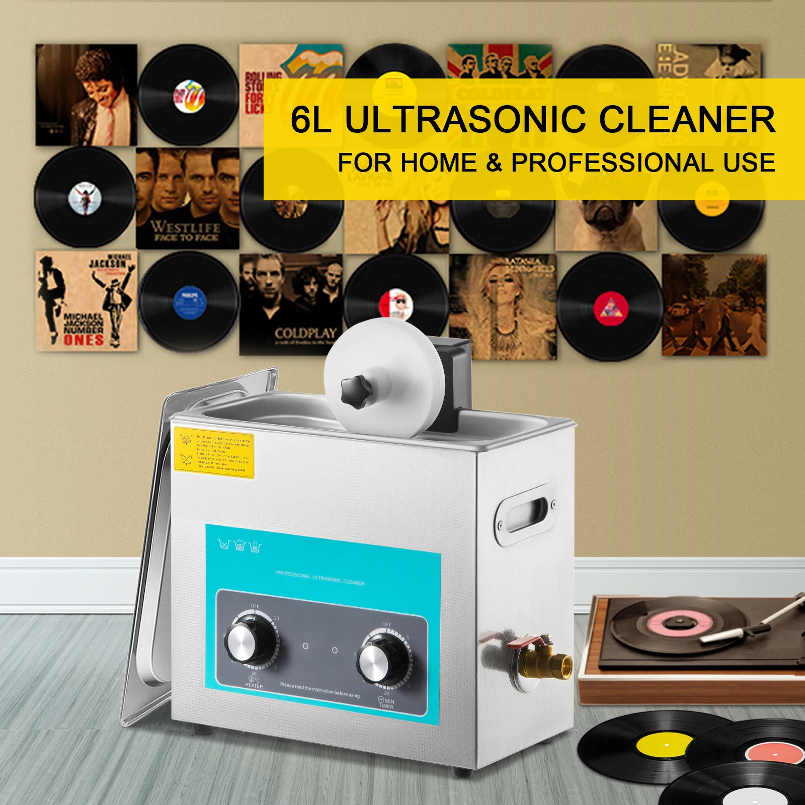 SIHAO 6L Ultrasonic Vinyl Reco - Vinyl Record Cleaner 评论和价格