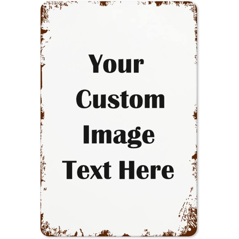 Custom Metal Tin Sign 1pc Pers - Vintage Collectible Plates 评论和价格