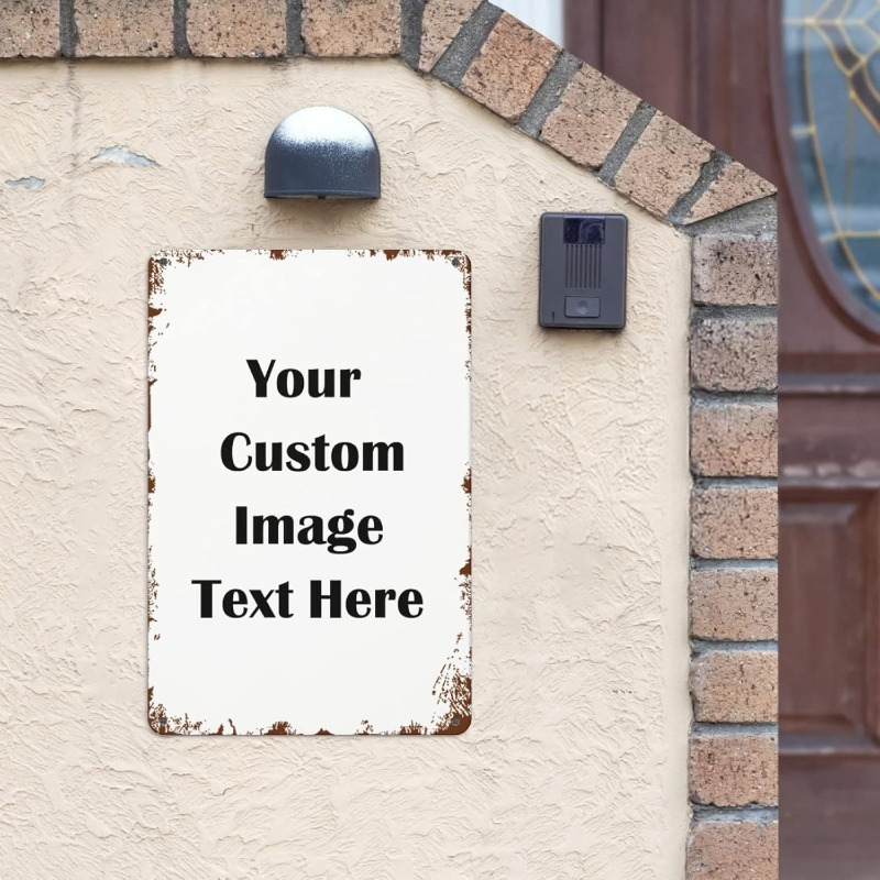 Custom Metal Tin Sign 1pc Pers - Vintage Collectible Plates 评论和价格