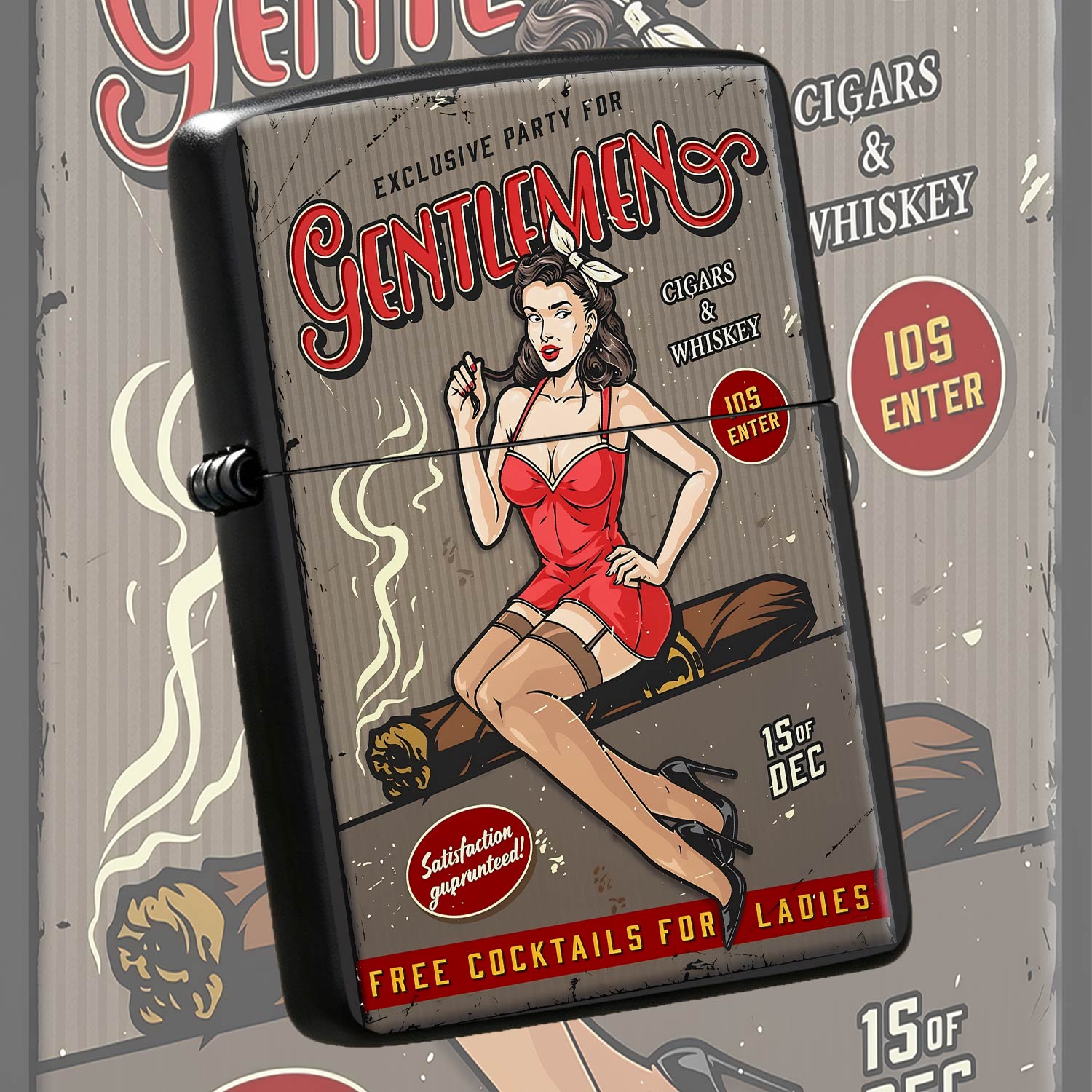 Vintage Gentlemen Party Pinup  - Vintage Collectible Posters 评论和价格